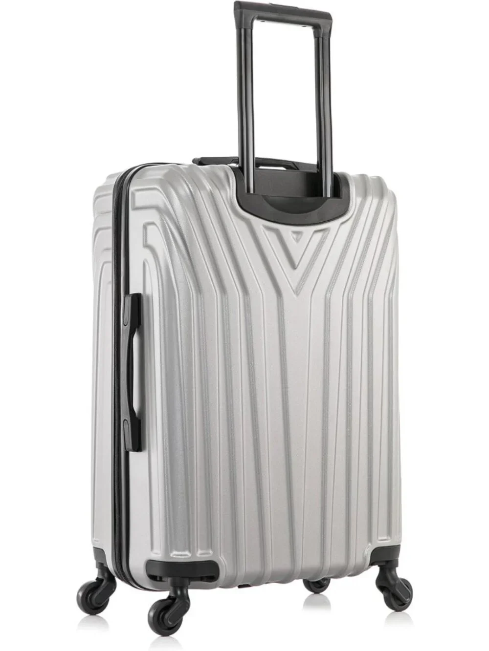 Lightweight 24-Inch Medium Hardside Spinner Luggage - Stylish Grey Travel Bag
